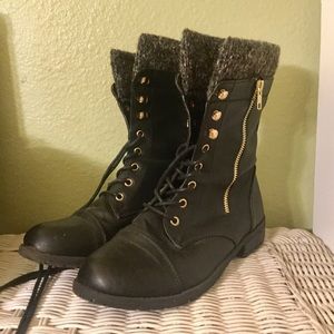 Black Combat Boots